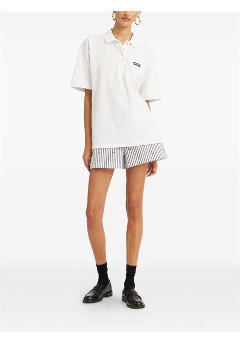 White striped shorts Rotate Sunday - women ROTATE SUNDAY | 1143960001000